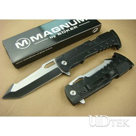 Steel + Aluminum Handle OEM Magnum Folding Knife Pocket Knife UDTEK01300 